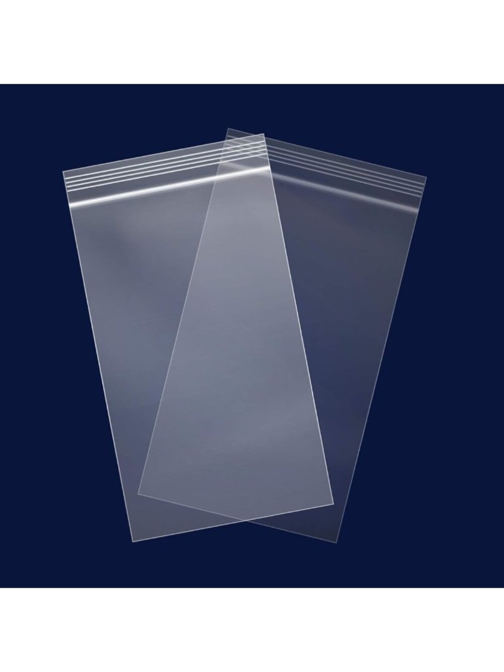 500 Count - 5" x 7" Clear Reclosable Zip Plastic Bags 2 Mil